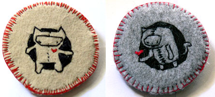 Cat Rabbit Pins, available from www.georgielove.com.au