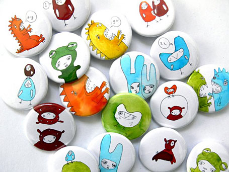 Wendy June Little Art Badges, available from www.georgielove.com.au