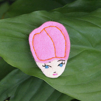 Aileen Felt Lady Badge by Anna Laura Aileen Felt Lady Badge by Anna Laura