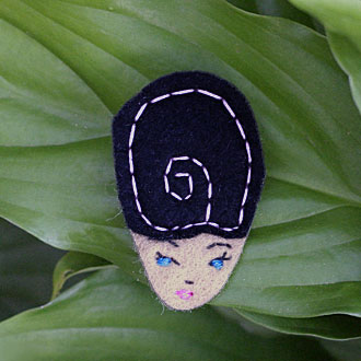 Kim Felt Lady Badge by Anna Laura Kim Felt Lady Badge by Anna Laura
