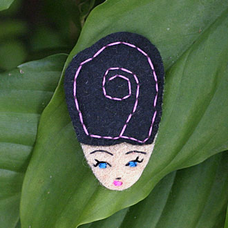 Mandy Felt Lady Badge by Anna Laura Mandy Felt Lady Badge by Anna Laura