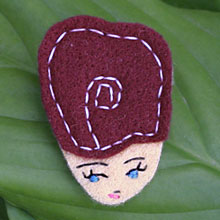 Fay Felt Lady Badge by Anna Laura Fay Felt Lady Badge by Anna Laura