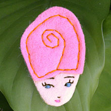 Felt Lady Badge by Anna Laura Felt Lady Badge by Anna Laura