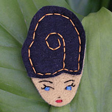 Felt Lady Badge by Anna Laura Felt Lady Badge by Anna Laura