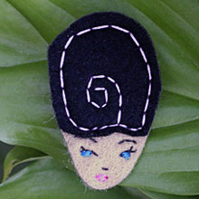 Felt Lady Badge by Anna Laura Felt Lady Badge by Anna Laura
