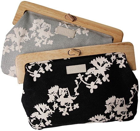 Wooden Handle Clutch by Apple and Bee Wooden Handle Clutch by Apple and Bee