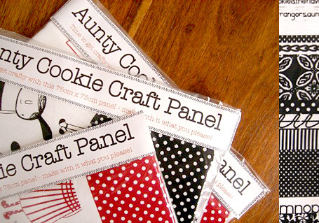 Aunty Cookie Limited Edition Craft Panel in Black, Cherry or Blue Colourway Aunty Cookie Limited Edition Craft Panel in Black, Cherry or Blue Colourway