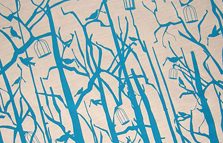 Aunty Cookie Home Sweet Home Teal limited edition fabric Aunty Cookie Home Sweet Home Teal limited edition fabric