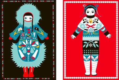 Beci Orpin Folk Girls Limited Edition Screen Prints