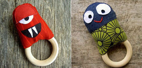 Funky childrens rattles by Chunky Chooky Funky childrens rattles by Chunky Chooky