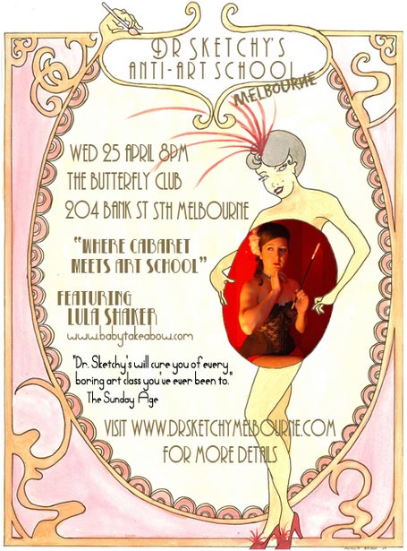 Dr Sketchy Poster for April 2007