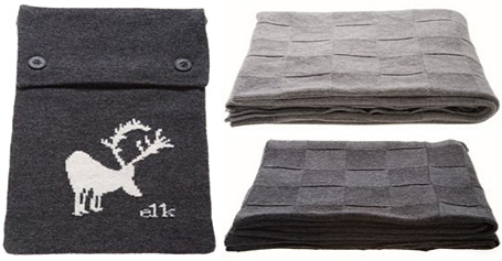 Felt Hottie and Lanbswool Blankets by Elk Accessories