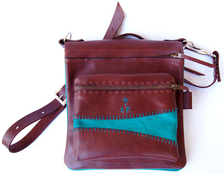 te. fold handmade leather bag