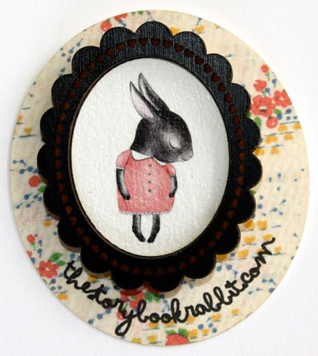 Shy Bunny Brooch from Georgie Love Shy Bunny Brooch from Georgie Love