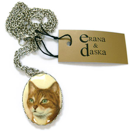 Green Eyes Cat Pendant by Erana & Daska available from www.georgielove.com Green Eyes Cat Pendant by Erana & Daska available from www.georgielove.com