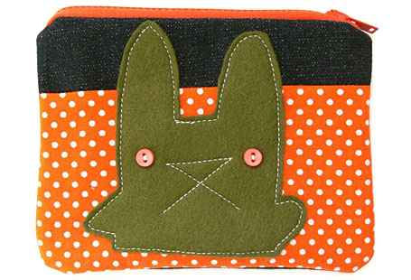 Grumpy Rabbit Spotty Coin Purse by Pocket Carnival, available from www.georgielove.com Grumpy Rabbit Spotty Coin Purse by Pocket Carnival, available from www.georgielove.com