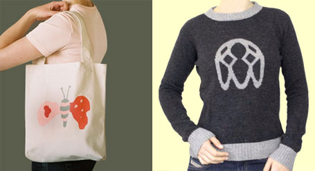 Hamb Butterflybee bag and Classic Dog wool jumper
