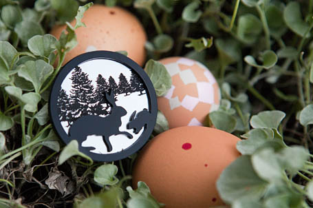 ITW Rabbit & Kit Brooch by a skulk of foxes from the indie art & design store