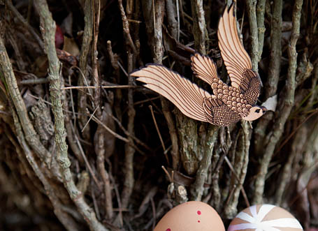 A Pigeon Brooch by Bonnie Poplar from the indie art & design store