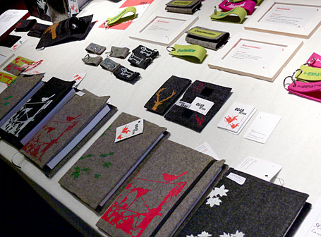 0049 Design stall featuring felt book covers and accessories at Hope Street Markets Spring 2007 0049 Design stall featuring felt book covers and accessories at Hope Street Markets Spring 2007