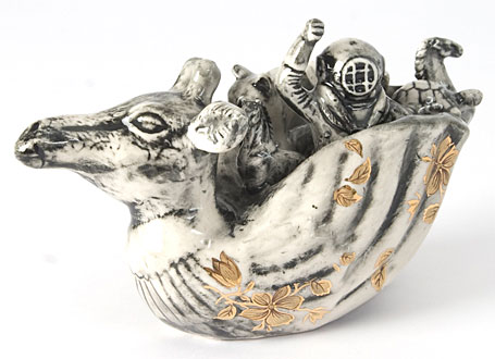Masked Bandits by Iggy & Lou Lou High Seas by Irene Grishin-Selzer - from the I Threw a Kiss in the Ocean exhibition at Outré Gallery Melbourne, July 2010.