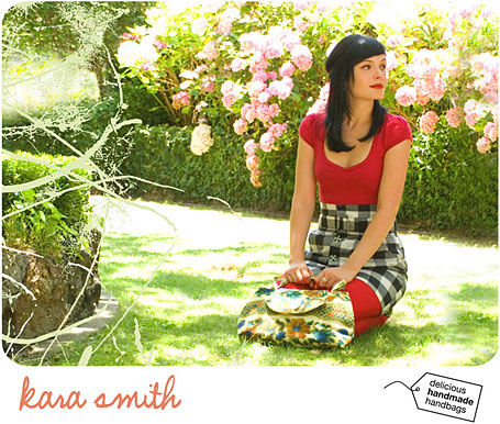 Kara Smith web store screenshot - delicious handmade handbags Kara Smith web store screenshot - delicious handmade handbags