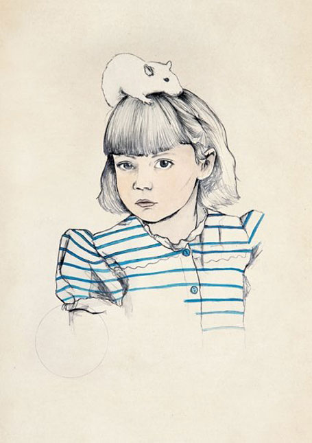 Girl with Mouse by Kareena Zerefos Girl with Mouse by Kareena Zerefos