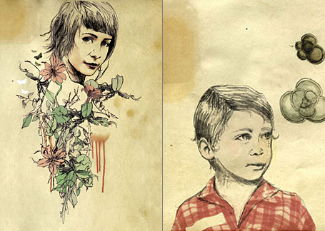 Portrait and Little Boy Daydreaming by Kareena Zerefos Portrait and Little Boy Daydreaming by Kareena Zerefos