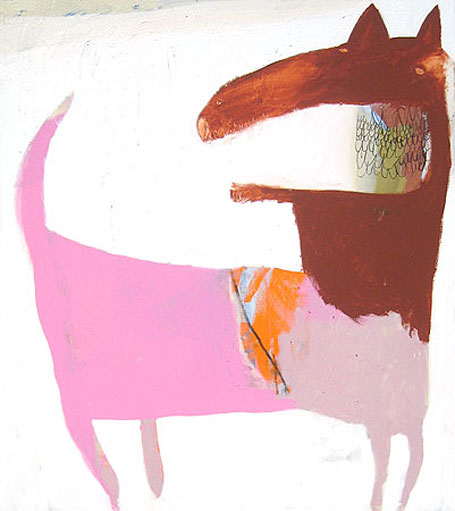 Pink Wolf by Australian contemporary artist Karlee Rawkins Pink Wolf by Australian contemporary artist Karlee Rawkins