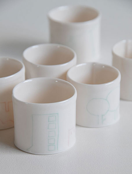 Tiny Vessels by Queensland-based ceramicist Kenji Uranishi - at the Little Uns ceramics exhibition at Pomme, Mornington, Victoria. Tiny Vessels by Brisbane-based ceramicist Kenji Uranishi - at the Little Uns ceramics exhibition at Pomme, Mornington, Victoria.