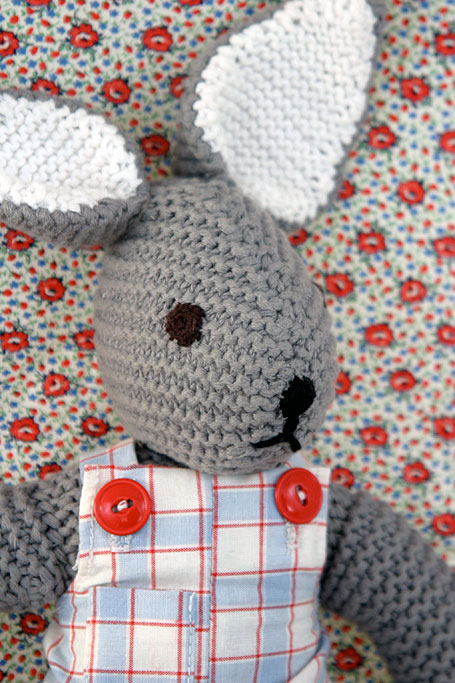 Mr Rabbit hand-knitted soft toy by Lark Mr Rabbit hand-knitted soft toy by Lark
