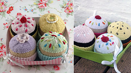 Hand-Knitted Cupcakes by Lark Hand-Knitted Cupcakes by Lark
