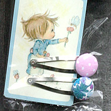 Vintage Fabric Hairclips by Lark Vintage Fabric Hairclips by Lark