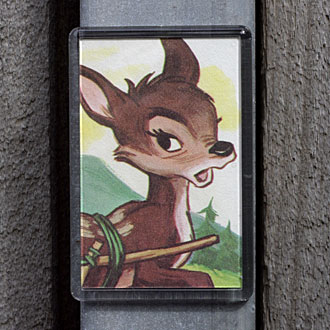Vintage Picture Book Bambi Magnet by Lark Vintage Picture Book Bambi Magnet by Lark