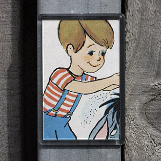 Vintage Picture Book Christopher Robbin Magnet by Lark Vintage Picture Book Christopher Robbin Magnet by Lark