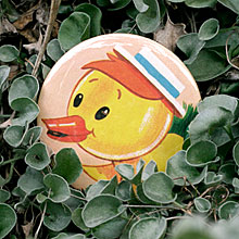 Duck vintage storybook pocket mirror by Lark Duck vintage storybook pocket mirror by Lark