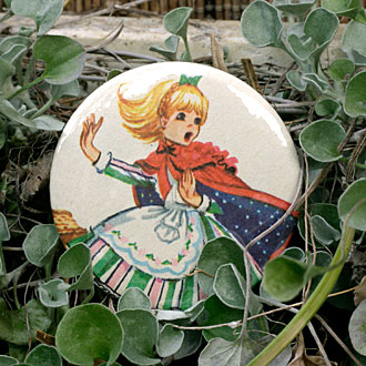 Vintage Storybook Red Riding Hood Pocket Mirror Vintage Storybook Red Riding Hood Pocket Mirror by Lark
