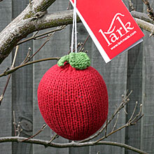Apple Hand-Knitted Fruit Rattle by Lark Apple Hand-Knitted Fruit Rattle by Lark