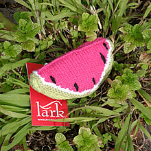 Watermelon Hand-Knitted Fruit Rattle by Lark Watermelon Hand-Knitted Fruit Rattle by Lark