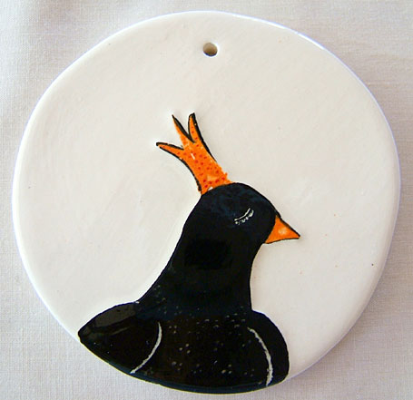 Ping 8cm Ceramic Disk by Linogirl Ping 8cm Ceramic Disk by Linogirl