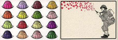 Magic Jellies and Heart Attack Hand Printed Gift Cards by Magic Jelly Magic Jellies and Heart Attack Hand Printed Gift Cards by Magic Jelly
