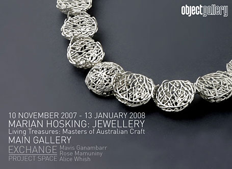 Marian Hosking: Jewellery at Object Gallery Marian Hosking: Jewellery at Object Gallery