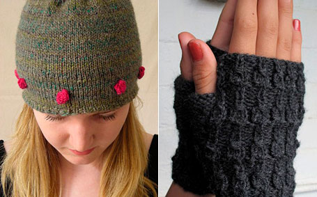 Knitted hat and gloves by Me and Tex Knitted hat and gloves by Me and Tex
