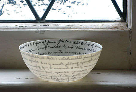 Recipe Bowl by Brisbane-based ceramicist Mel Robson. Recipe Bowl by Brisbane-based ceramicist Mel Robson.