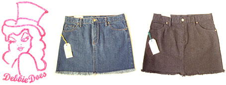 Debbie Does denim skirts