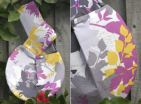 Pineapple Upside Down Wristlet by Meringue - back and detail views Pineapple Upside Down Wristlet by Meringue - back and detail views