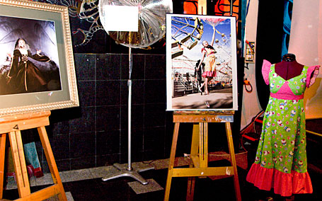 Artwork at the Drape it in Sound exhibition Artwork at the Drape it in Sound exhibition