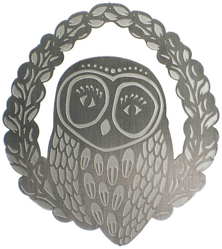 Hoot Stainles Steel Brooch by Polli Hoot Stainles Steel Brooch by Polli
