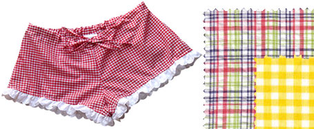 Lounge Shorts with Border Anglais by Pretty In Pink