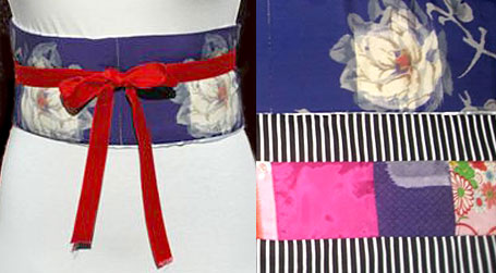 Padded Obi with Ribbons by Ruby Kimono